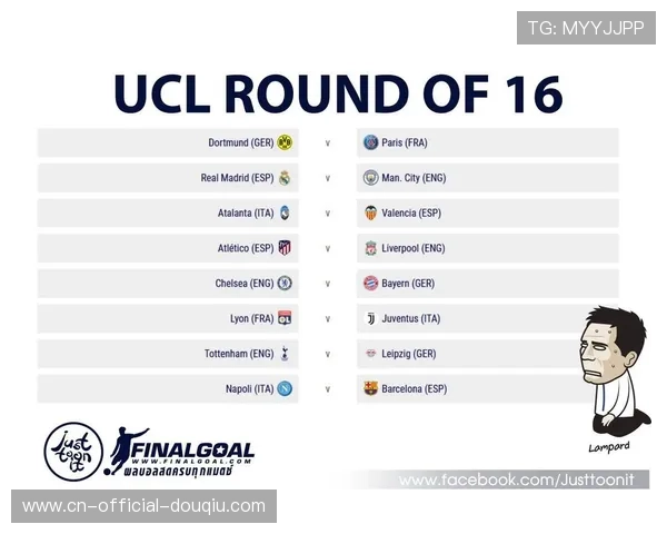 欧冠16强潜在对阵分析，英超球队可能内战